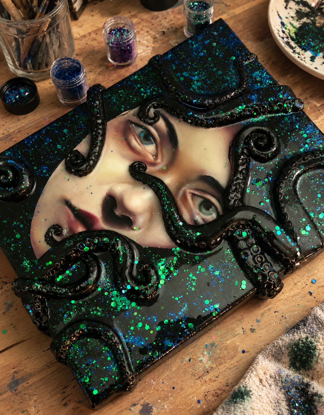 Mixed media artwork by Nicole Ellsworth